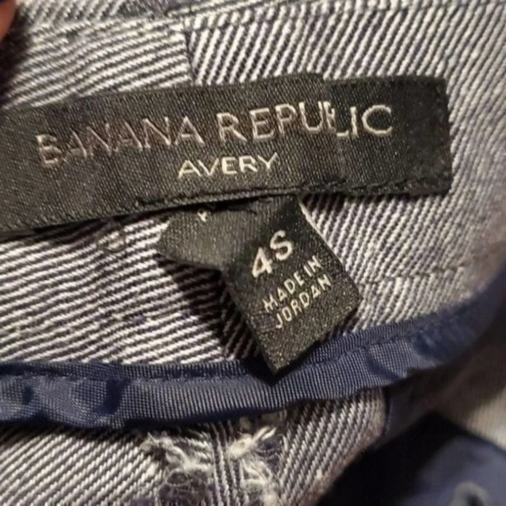 Banana Republic Avery pin striped linen straight leg pants size‎ 2S new!!!